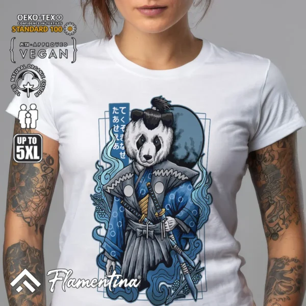 Samurai Panda T-Shirt - Image 6