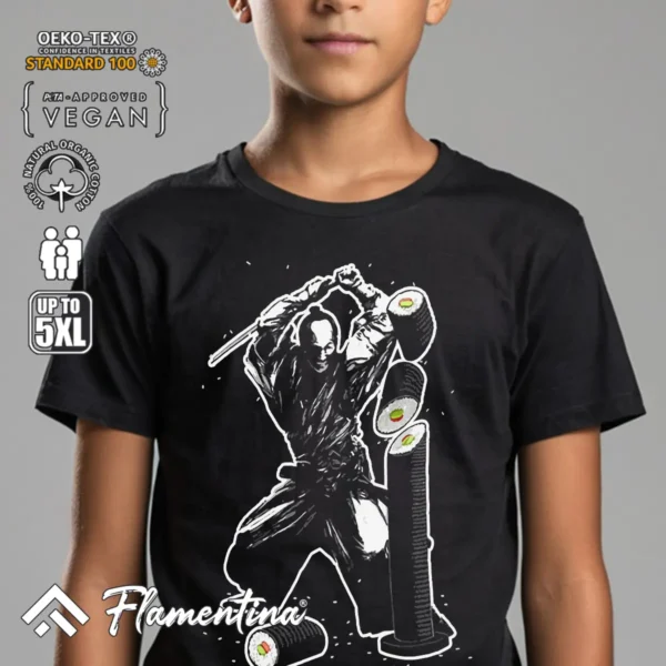 Sushi Samurai T-Shirt - Image 4