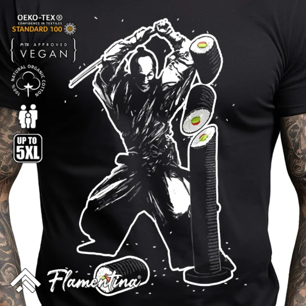 Sushi Samurai T-Shirt - Image 2