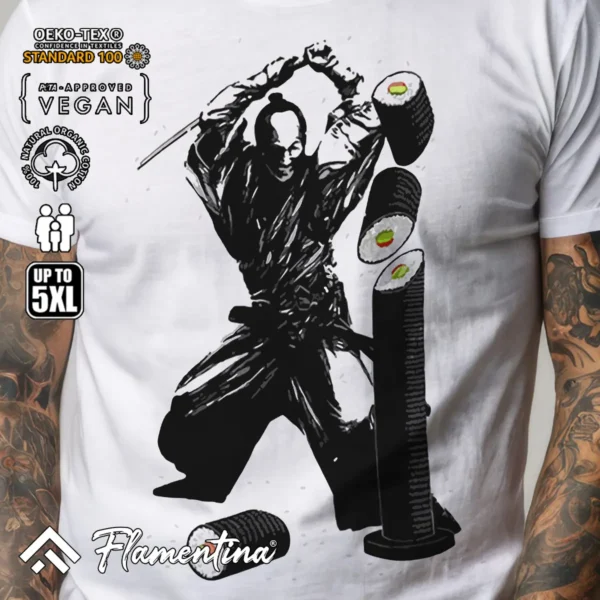 Sushi Samurai T-Shirt - Image 5