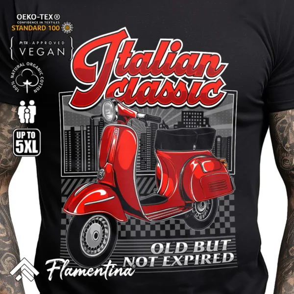 Italian Classic Scooter T-Shirt - Image 2