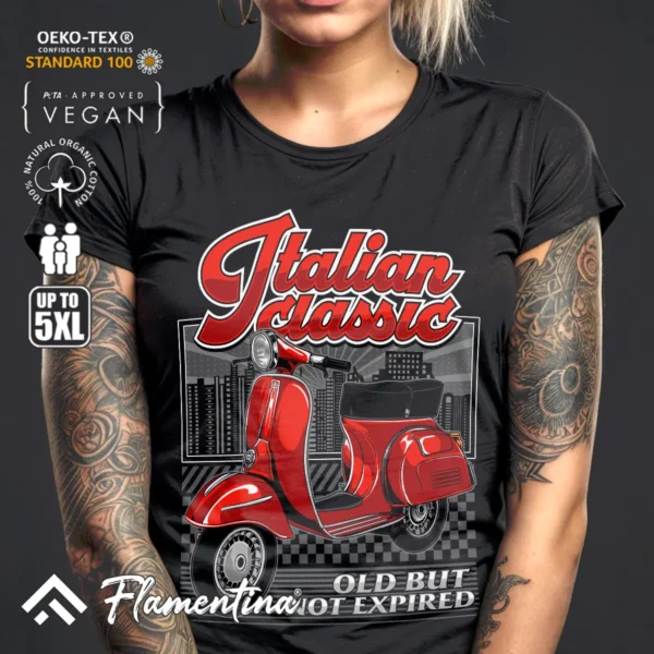 Italian Classic Scooter T-Shirt - Image 3