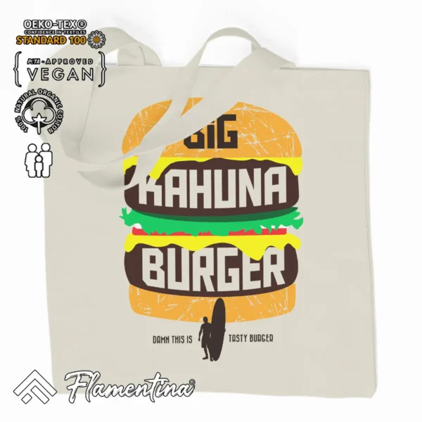 Big Kahuna Burger Organic Tote Bag - Image 2