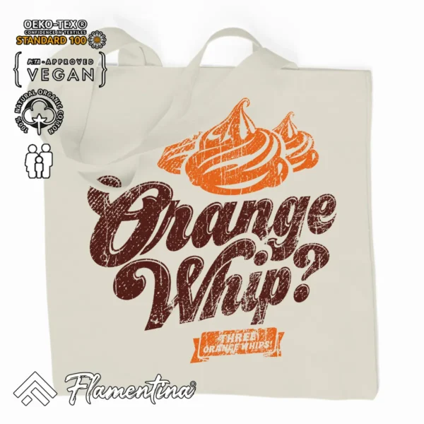 Orange Whip Organic Tote Bag - Image 2