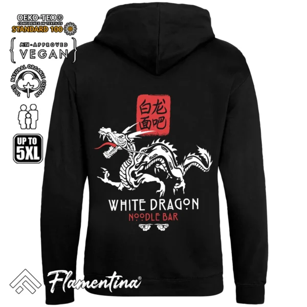 White Dragon Noodle Bar Sweatshirt Hoodie - Image 3