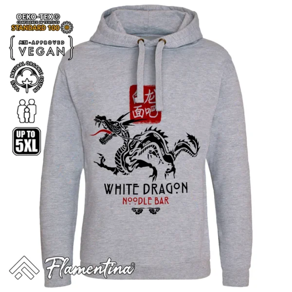 White Dragon Noodle Bar Sweatshirt Hoodie - Image 6