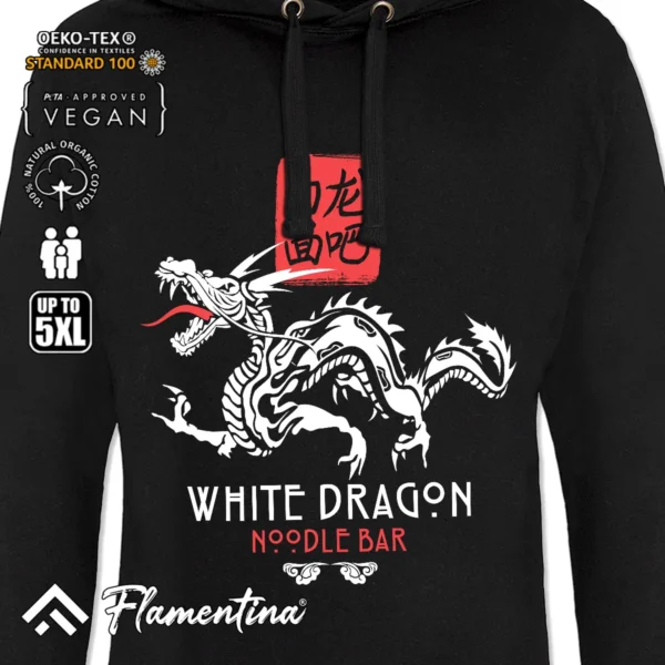 White Dragon Noodle Bar Sweatshirt Hoodie - Image 2