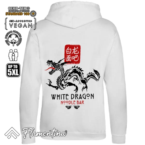 White Dragon Noodle Bar Sweatshirt Hoodie - Image 7
