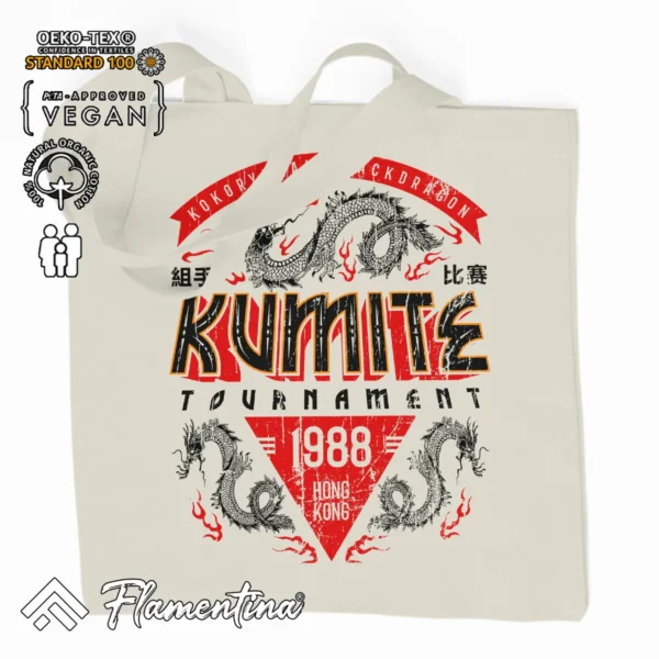 Kumite Tournament Organic Tote Bag - Image 2