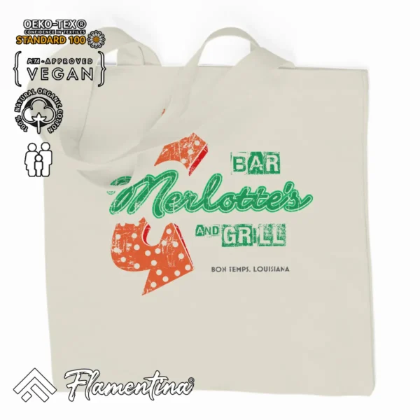 Merlottes Bar Organic Tote Bag - Image 2