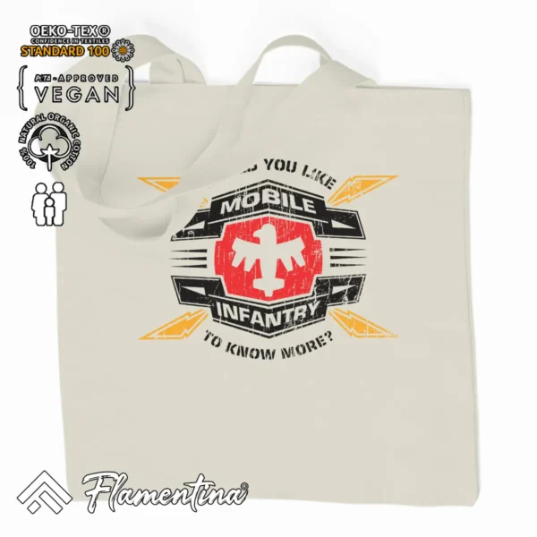 Mobile Infantry Organic Tote Bag - Image 2