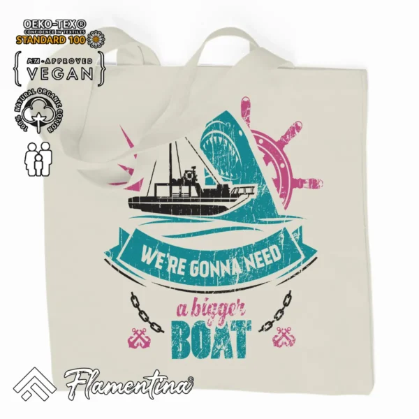 Bigger Boat Organic Tote Bag - Image 2