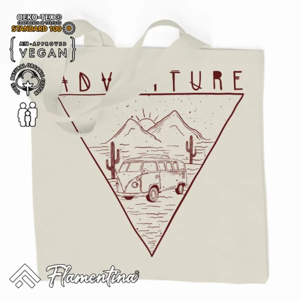 Adventure Organic Tote Bag - Image 2