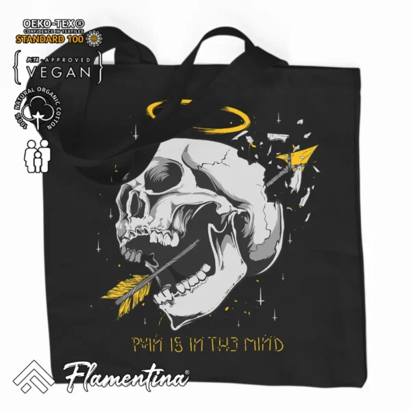 Pain Is In The Mind Organic Tote Bag