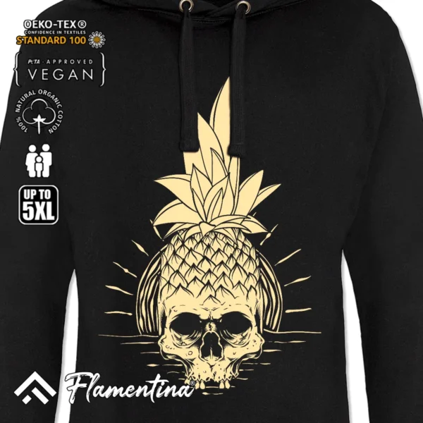 Pineapple Skull Sweatshirt Hoodie - Image 2