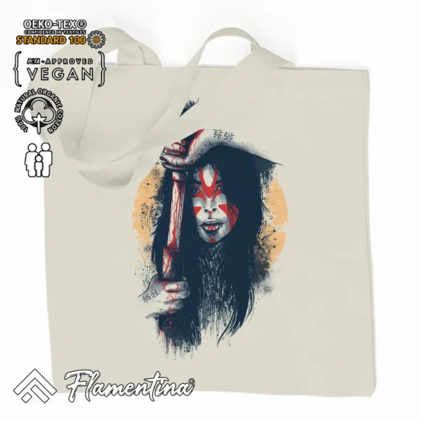 Samurai Sacrifice Organic Tote Bag - Image 2