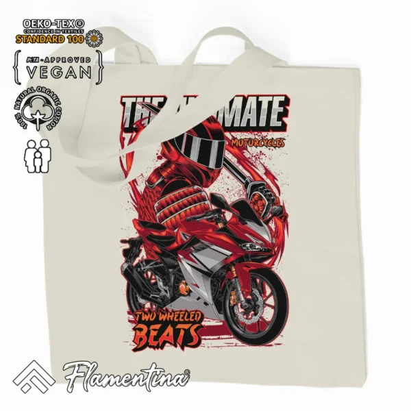 Ultimate Motorbike Organic Tote Bag - Image 2