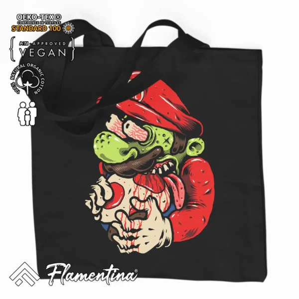 Zombie Mario Organic Tote Bag