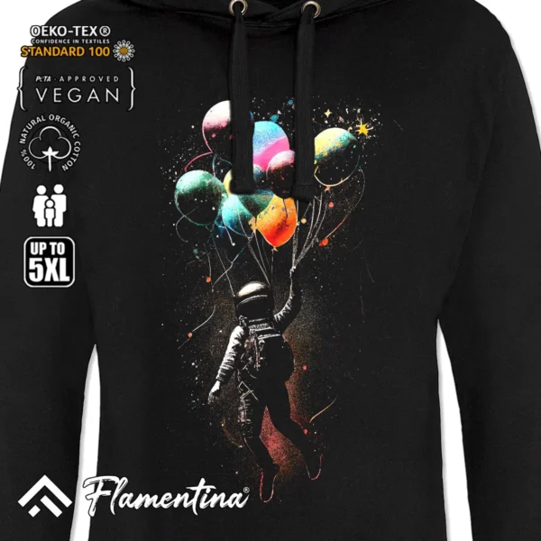 Astronaut With Baloons Sweatshirt Hoodie - Image 2