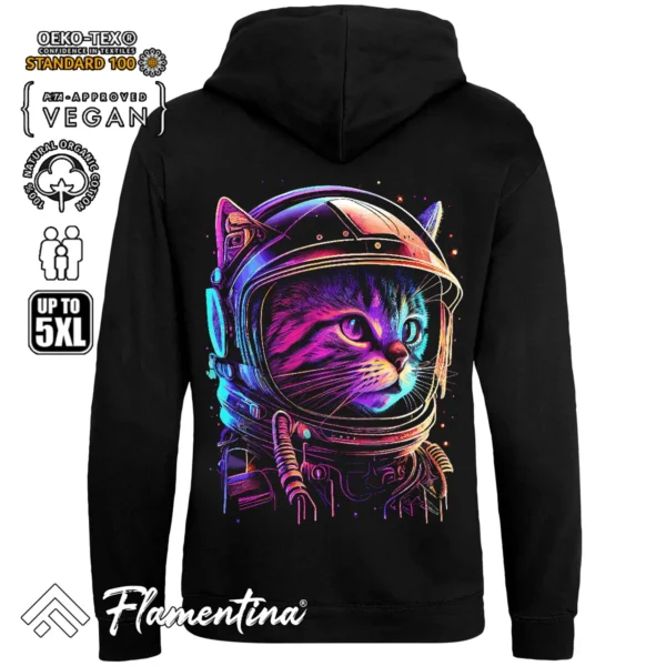 Astronaut Cat Sweatshirt Hoodie - Image 3