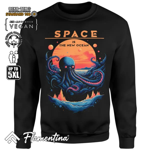 Octopus Sunset Sweatshirt Hoodie - Image 4