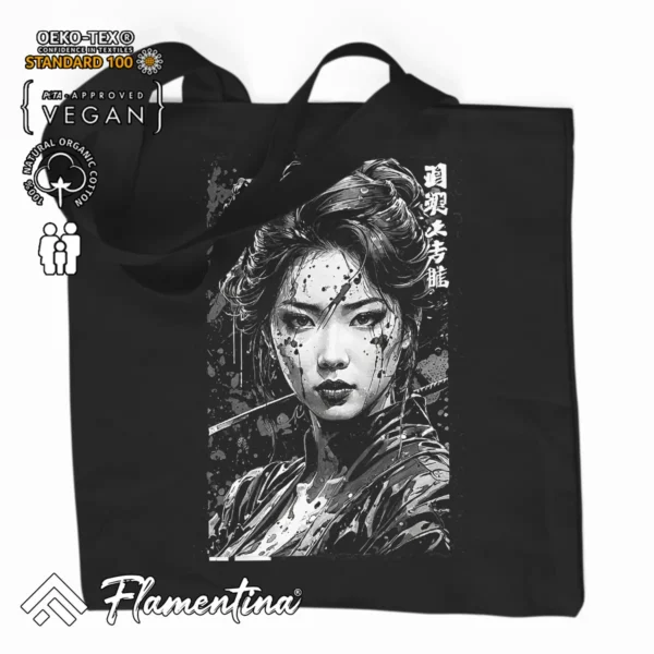 Geisha Noir Organic Tote Bag