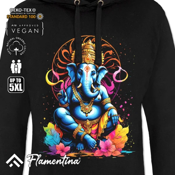 Colourful Ganesha Sweatshirt Hoodie - Image 2