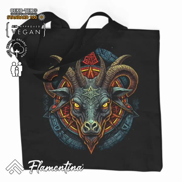 Baphomet Organic Tote Bag