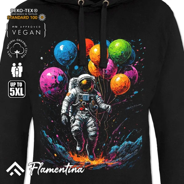 Astronaut Balloons Sweatshirt Hoodie - Image 2