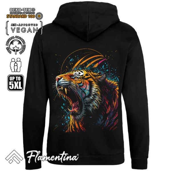 Angry Tiger Sweatshirt Hoodie - Image 3