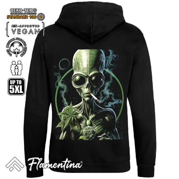 Alien Weed Sweatshirt Hoodie - Image 3