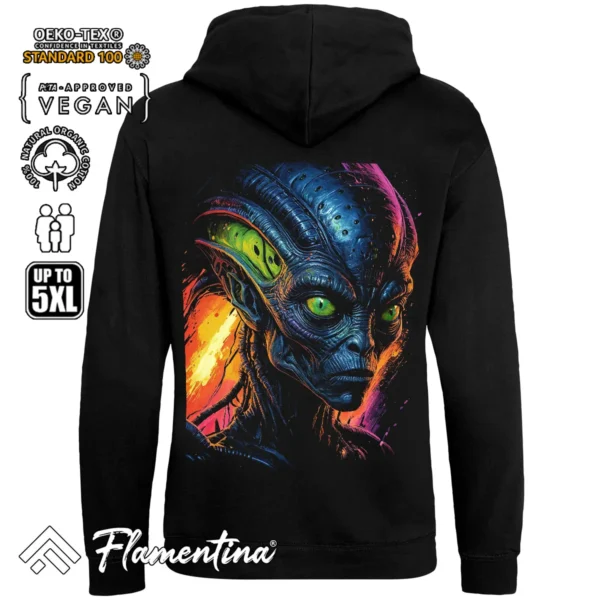 Alien Head Sweatshirt Hoodie - Image 3