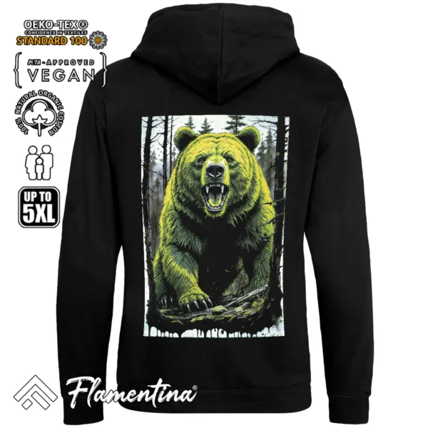 Angry Bear Sweatshirt Hoodie - Image 3