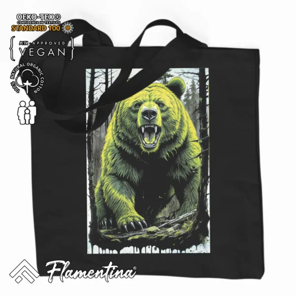 Angry Bear Organic Tote Bag