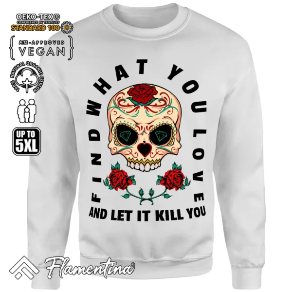 Skull Love Sweatshirt Hoodie - Image 7