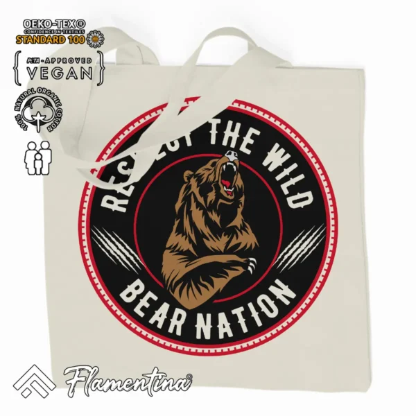 Bear Nation Organic Tote Bag - Image 2