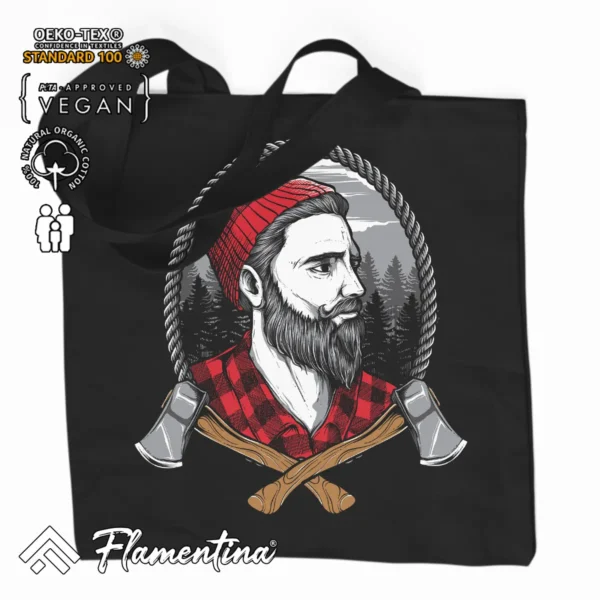 Lumberjack Organic Tote Bag