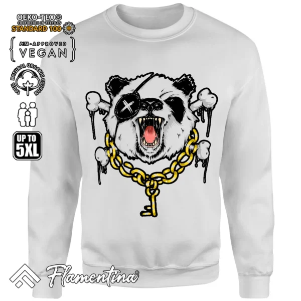 Angry Panda Sweatshirt Hoodie - Image 7