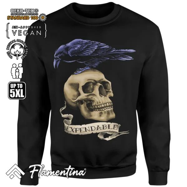 Skull Expendable Sweatshirt Hoodie - Image 4