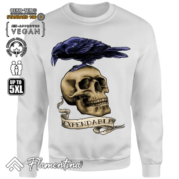 Skull Expendable Sweatshirt Hoodie - Image 7