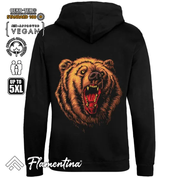 Angry Bear Sweatshirt Hoodie - Image 3