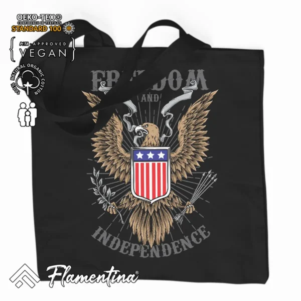 Freedom And Independence Organic Tote Bag