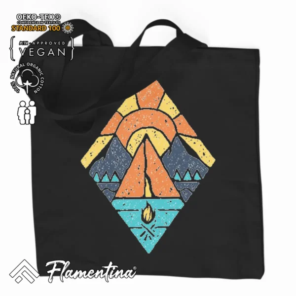 Camp Vibes Organic Tote Bag