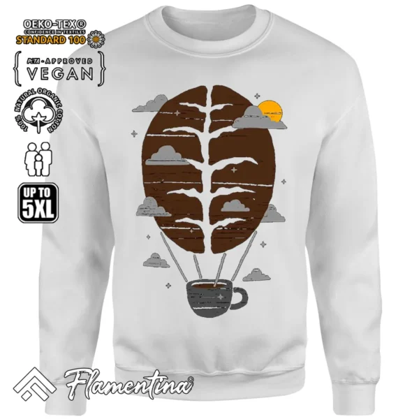 Coffee Balloon Sweatshirt Hoodie - Image 7