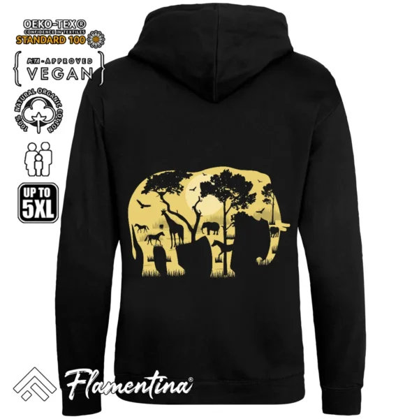 Elephant Forest Sweatshirt Hoodie - Image 3