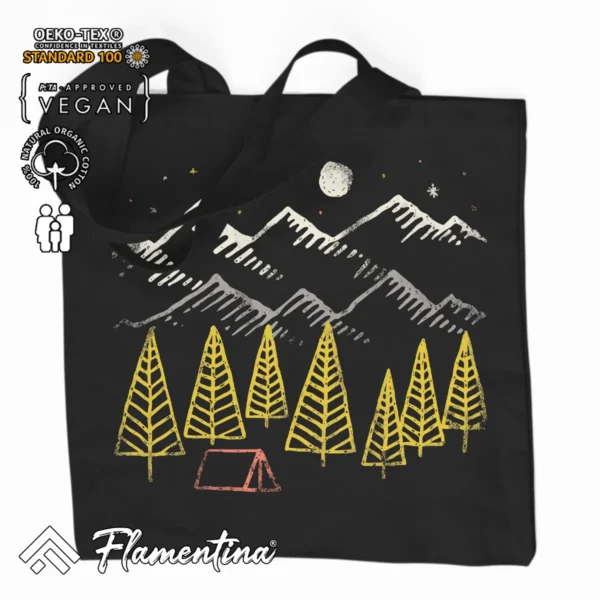 Camp Forest Organic Tote Bag