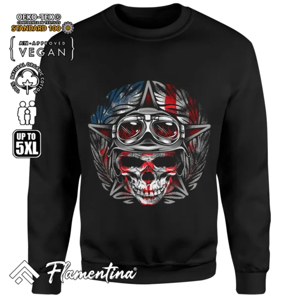 Air Force Skull Sweatshirt Hoodie - Image 4