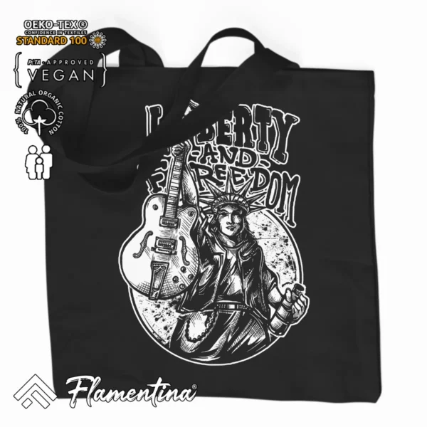 Liberty And Freedom Organic Tote Bag