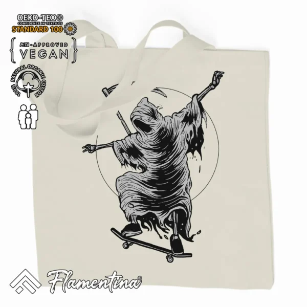 Reaper Skater Organic Tote Bag - Image 2