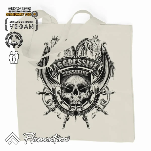 Dragons Organic Tote Bag - Image 2